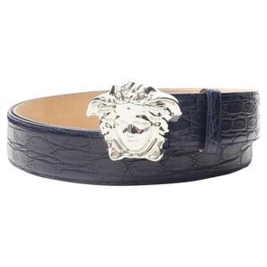 Pre Loved versace Men blue | navy blue Belts
